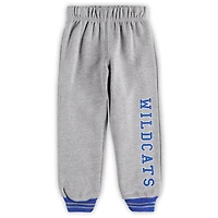 Ensemble sweat à capuche et pantalon de survêtement Colosseum Royal/Heathered Grey Kentucky Wildcats Poppies pour tout-petit