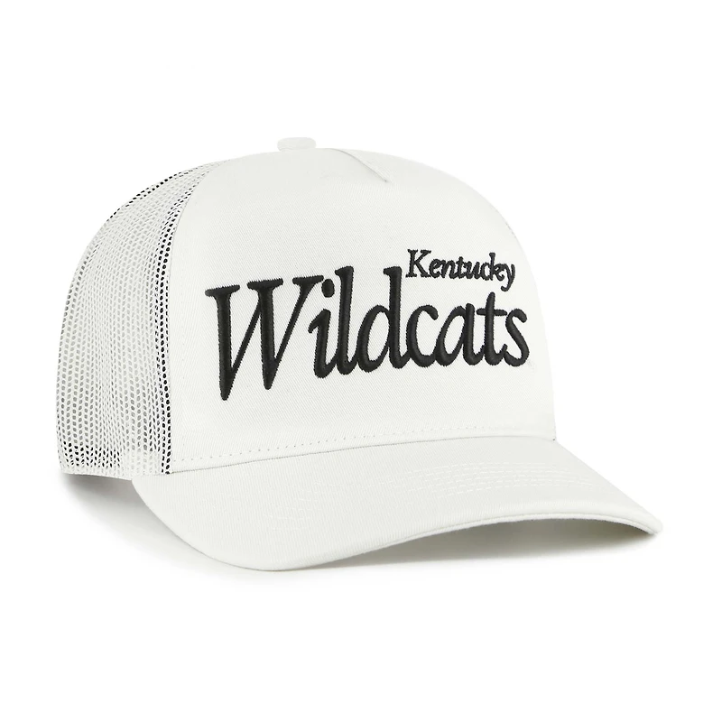 Casquette de camionneur ajustable unisexe '47 crème Kentucky Wildcats Foundation Script