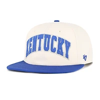 Unisex '47  Natural Kentucky Wildcats Crossover Off Hand Captain Adjustable Hat