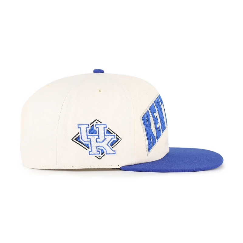 Casquette unisexe ajustable « 47 Natural Kentucky Wildcats Crossover Off Hand »