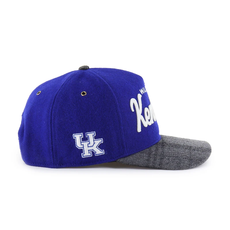 Unisex '47 Royal Kentucky Wildcats Windowpane Plaid Collection Hitch Adjustable Hat