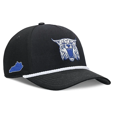 Casquette unisexe Nike Royal Kentucky Wildcats 2026 Basketball Refresh 5 panneaux à taille corde