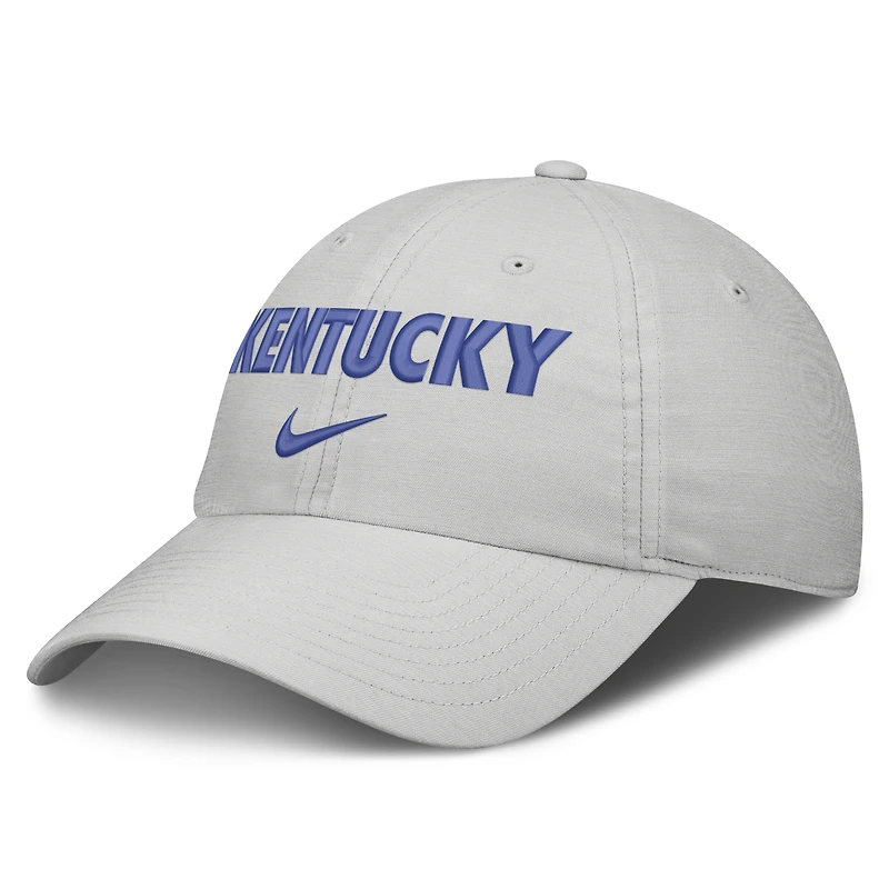 Unisex Nike Gray Kentucky Wildcats 2026 On-Field Gameday Club Adjustable Hat
