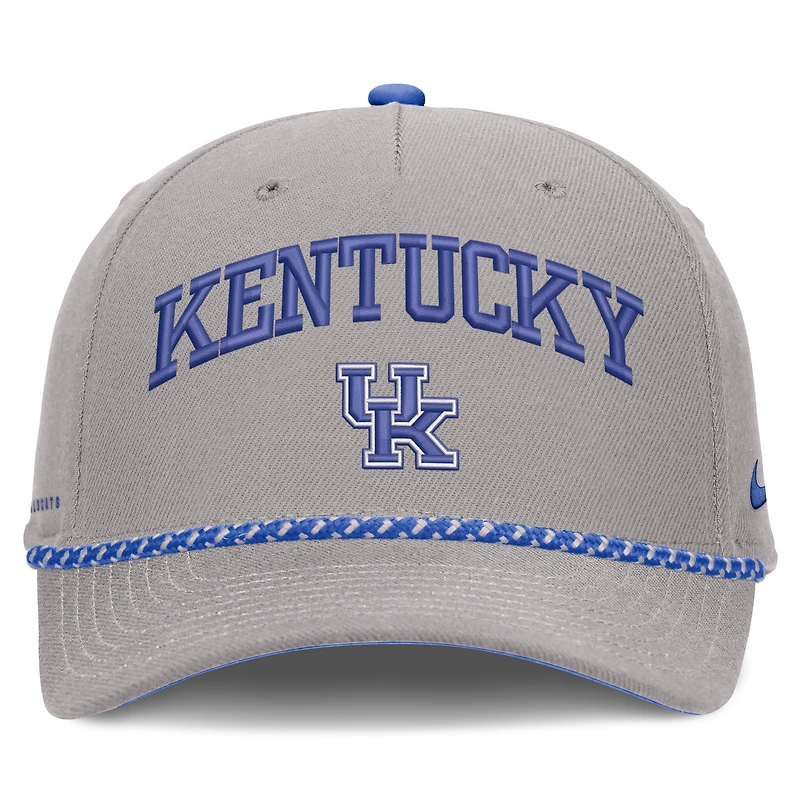 Unisex Nike Gray Kentucky Wildcats Primetime Rise Rope Adjustable Hat