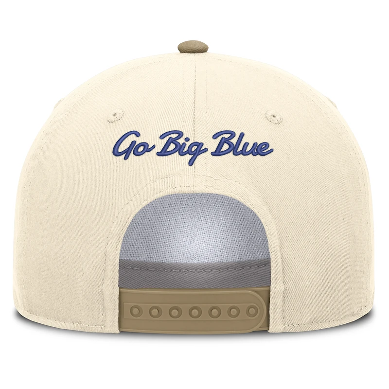 Casquette unisexe Nike Kentucky Wildcats Legacy Rise, coloris naturel/beige, ajustable