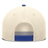 Casquette unisexe Nike Campus Prep Rise ajustable, coloris naturel/bleu royal, Kentucky Wildcats.