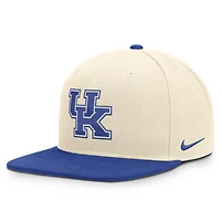 Unisex Nike  Natural/Royal Kentucky Wildcats Campus Prep Snapback Hat