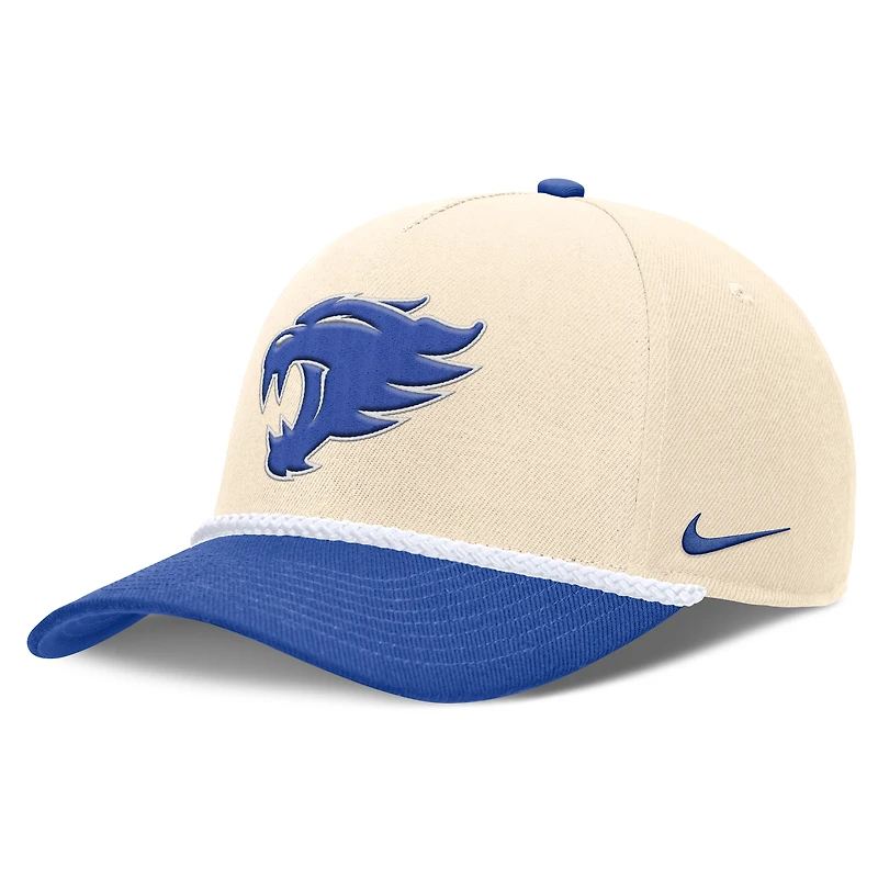 Unisex Nike Natural Kentucky Wildcats 2026 Primetime Natural 5-Panel Rope 2-Tone Rise Hat
