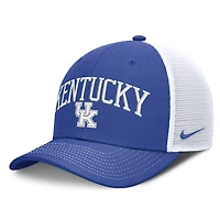 Casquette trucker unisexe Nike bleu roi/blanc Kentucky Wildcats Primetime Arched, ajustable