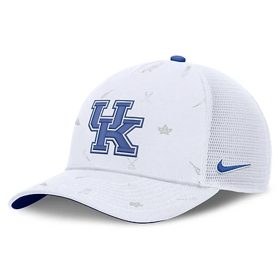 Unisex Nike White Kentucky Wildcats Country Club Golfin' Rise Trucker Adjustable Hat