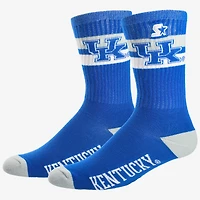 Unisex Starter  Kentucky Wildcats Team Color Two-Stripe Crew Socks