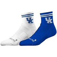 Lot de 2 paires de chaussettes mi-mollet unisexes Strideline Kentucky Wildcats en tricot de qualité supérieure