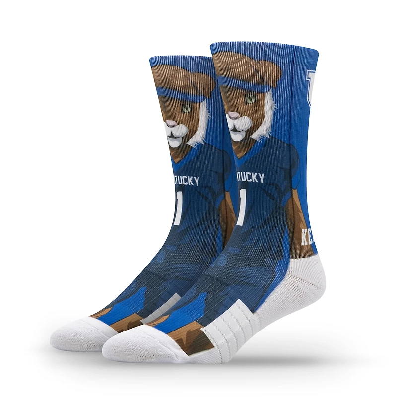 Chaussettes unisexes Strideline Kentucky Wildcats Premium Mascot Crew