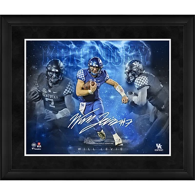 Collage encadré 16" x 20" des stars du jeu de Will Levis Kentucky Wildcats