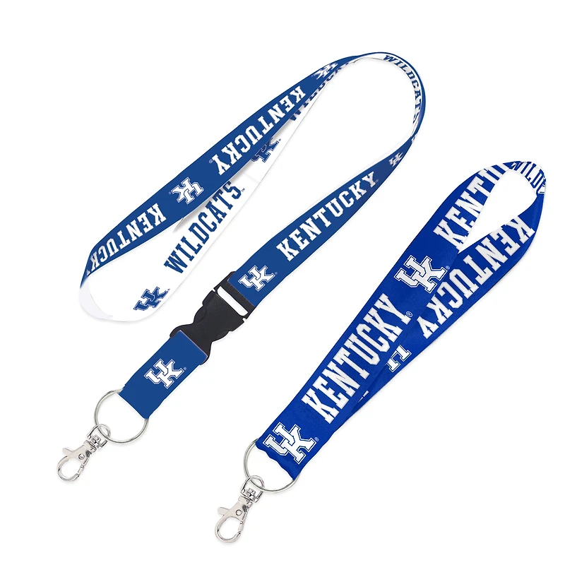 WinCraft Kentucky Wildcats Lot de 2 cordons avec boucle amovible et sangle pour clés