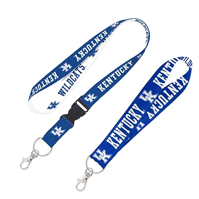 WinCraft Kentucky Wildcats Lot de 2 cordons avec boucle amovible et sangle pour clés