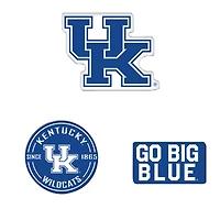 WinCraft  Kentucky Wildcats 3-Pack Premium Fridge Magnet Set