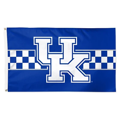Drapeau de luxe à rayures horizontales WinCraft Kentucky Wildcats 3' x 5' (91 x 152 cm) à une face