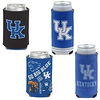 WinCraft Kentucky Wildcats 4-Pack 12oz. Can & Slim Can Cooler Set