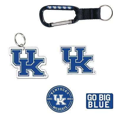Ensemble de 5 porte-clés et aimants pour réfrigérateur WinCraft Kentucky Wildcats