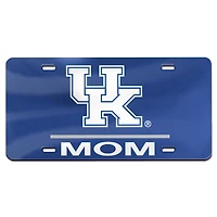 WinCraft Kentucky Wildcats Mom Plaque d'immatriculation en acrylique découpée au laser