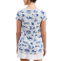 Women's Smith & Quinn White Kentucky Wildcats Blake Floral V-Neck Top