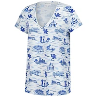 Women's Smith & Quinn  White Kentucky Wildcats Blake V-Neck T-Shirt