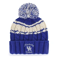 Bonnet en tricot à revers Emma '47 Royal Kentucky Wildcats pour femme avec pompon
