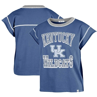 T-shirt pour femme '47 Royal Kentucky Wildcats Sound Up Maya Cutoff
