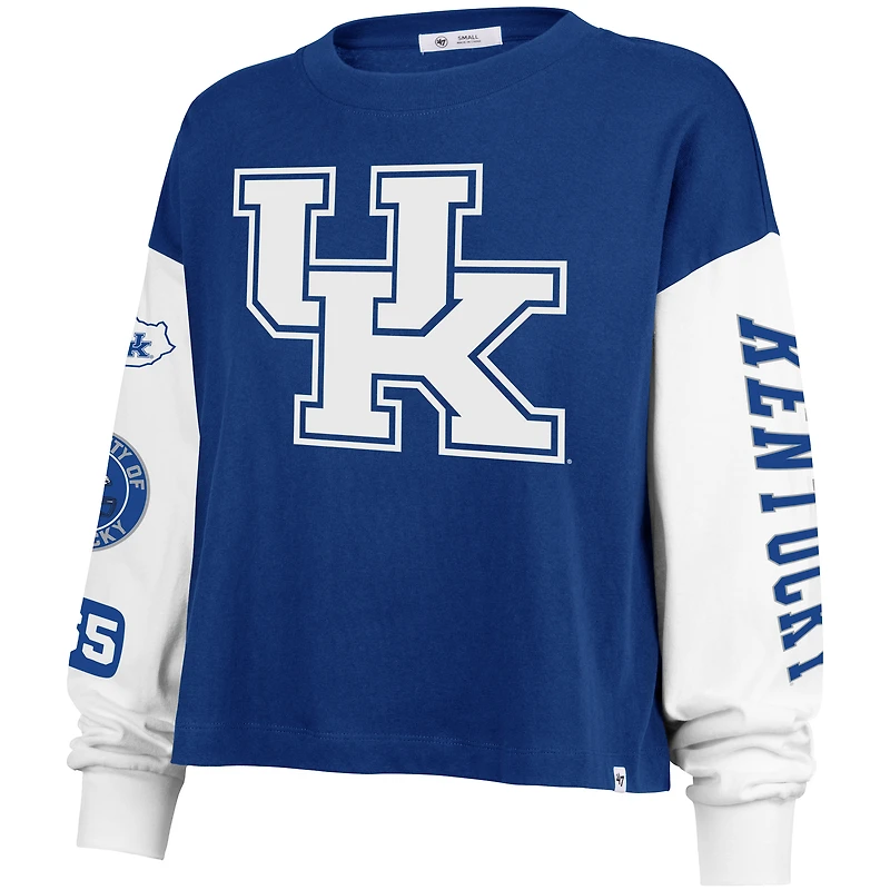 Women's '47 Royal Kentucky Wildcats Sydney Long Sleeve T-Shirt