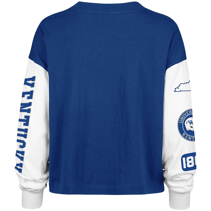 T-shirt à manches longues pour femme '47 Royal Kentucky Wildcats Sydney