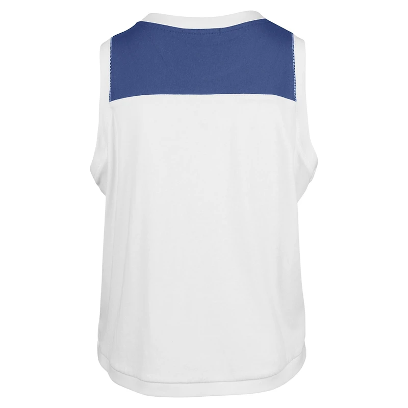 Women's '47 White Kentucky Wildcats Premier Zoey Waist Length Tank Top