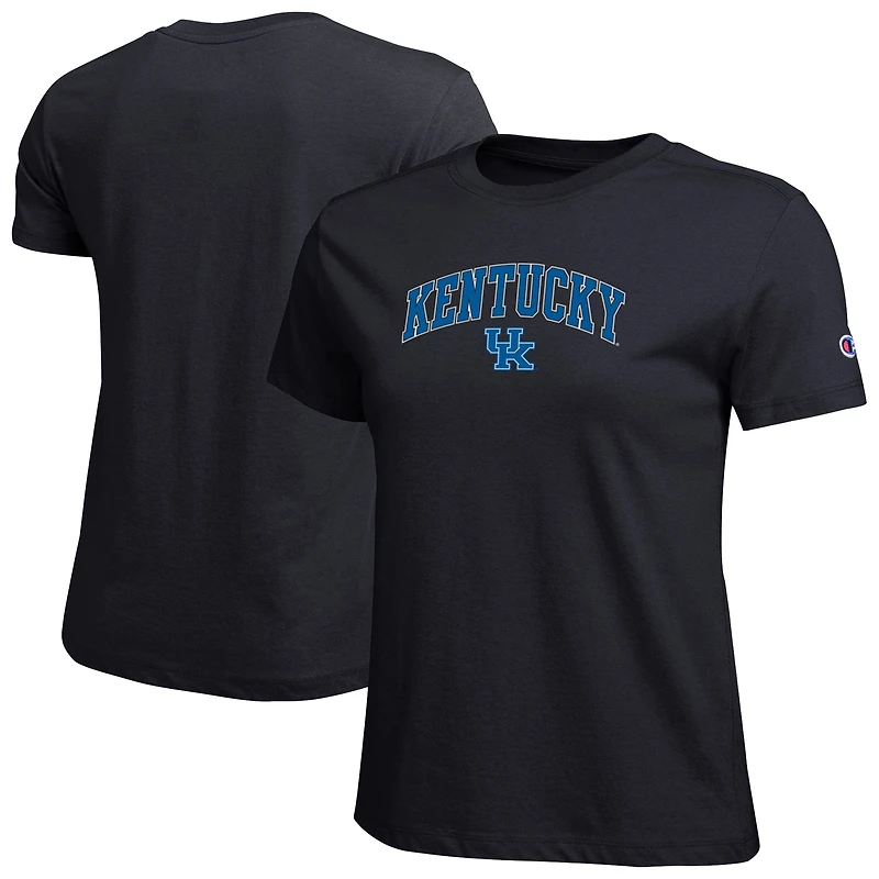 Women's Champion Royal Kentucky Wildcats Arched Over Logo T-Shirt