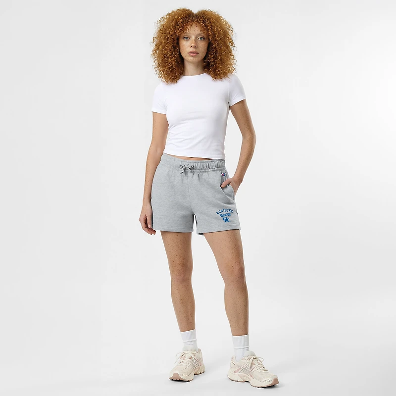 Women's Champion  Gray Kentucky Wildcats Powerblend Elastic Waist Shorts