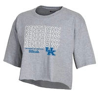 T-shirt court Boyfriend Champion Kentucky Wildcats gris pour femme