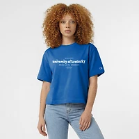 T-shirt à domicile des Royal Kentucky Wildcats, championnes féminines, avec logo.