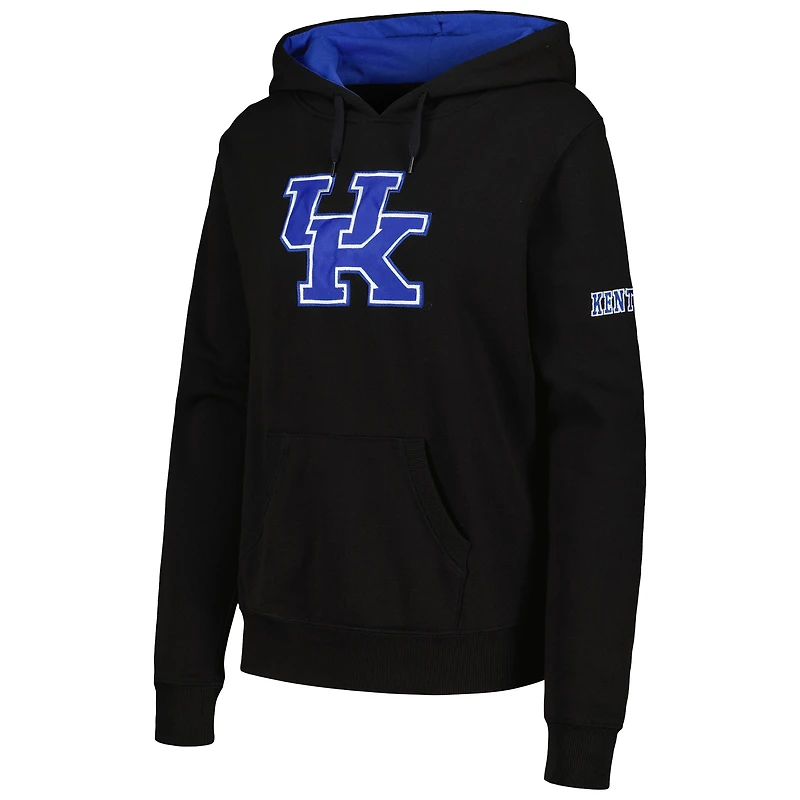 Women's Colosseum  Black Kentucky Wildcats Big Logo Pullover Hoodie