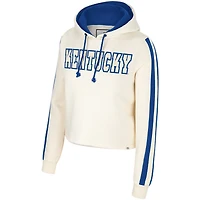 Pull à capuche court Colosseum crème Kentucky Wildcats Perfect Date pour femmes