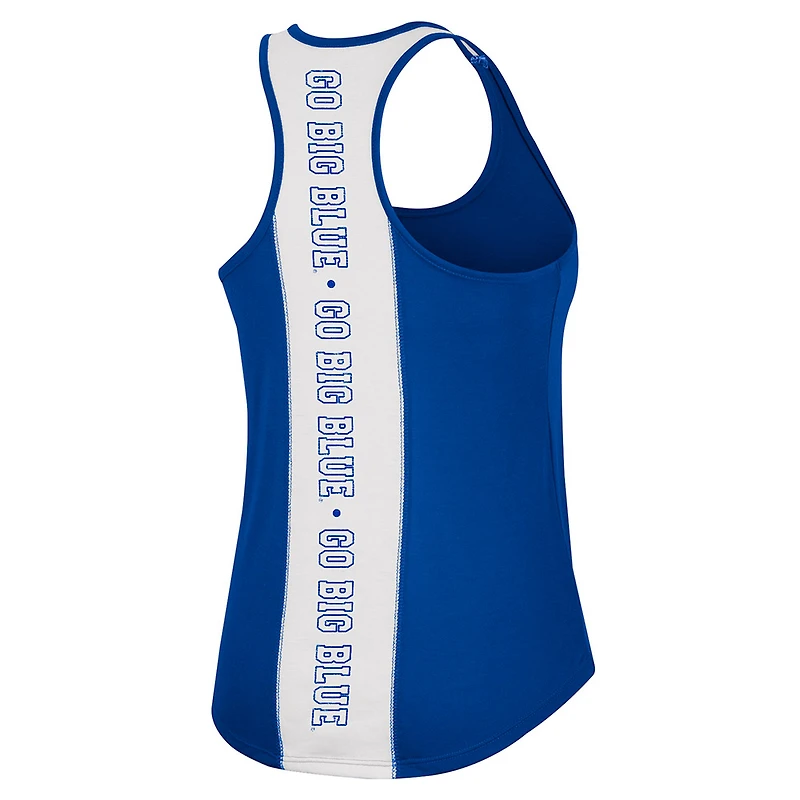 Colosseum Royal Kentucky Wildcats 10 Days Racerback Neck Tank Top pour femme