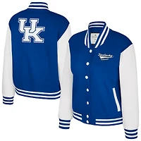Veste polaire à boutons-pression pour femme Colosseum Royal Kentucky Wildcats French Baguette