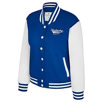 Veste polaire à boutons-pression pour femme Colosseum Royal Kentucky Wildcats French Baguette