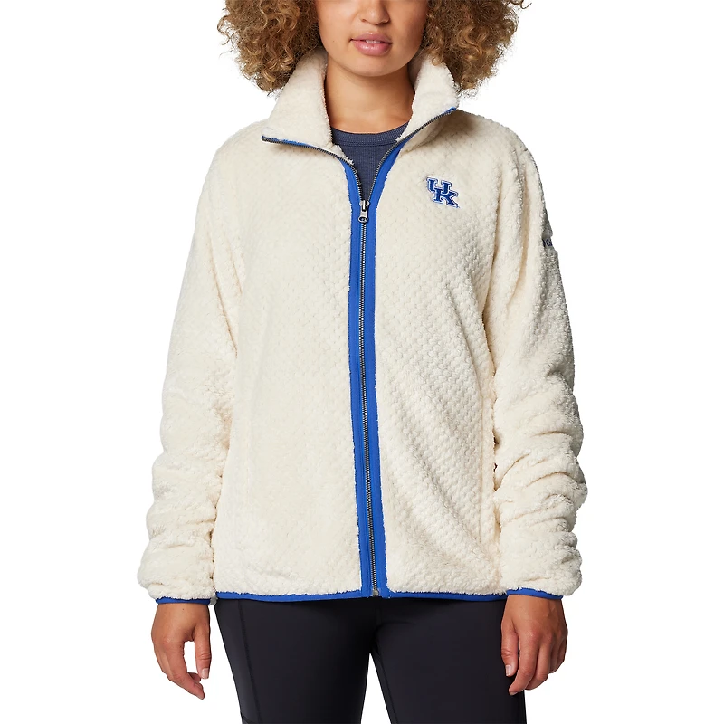 Women's Columbia  Cream Kentucky Wildcats Fireside II Sherpa Full-Zip Jacket