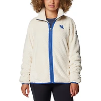 Women's Columbia  Cream Kentucky Wildcats Fireside II Sherpa Full-Zip Jacket