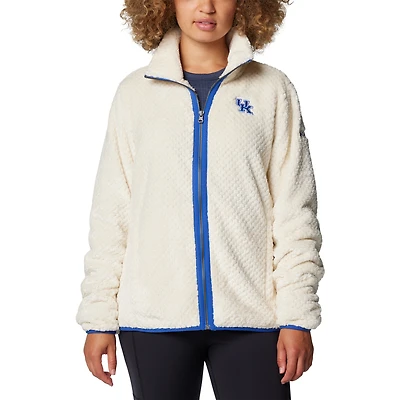 Women's Columbia  Cream Kentucky Wildcats Fireside II Sherpa Full-Zip Jacket