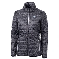 Doudoune zippée intégrale écologique noire pour femme, modèle Cutter & Buck des Kentucky Wildcats