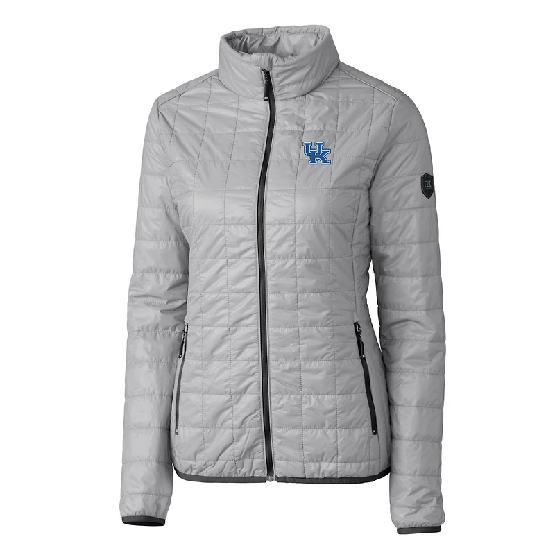Doudoune isolante Rainier Eco entièrement zippée pour femme, grise, Cutter & Buck, Kentucky Wildcats