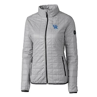 Doudoune isolante Rainier Eco entièrement zippée pour femme, grise, Cutter & Buck, Kentucky Wildcats