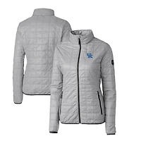 Doudoune isolante Rainier Eco entièrement zippée pour femme, grise, Cutter & Buck, Kentucky Wildcats