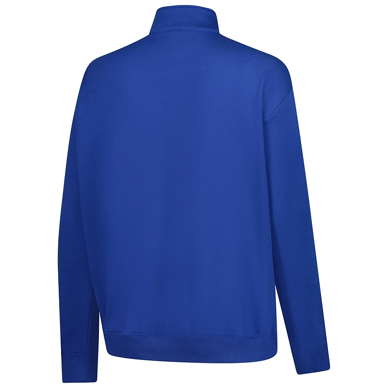 Women's Fanatics Royal/White Kentucky Wildcats Plus Quarter-Zip Pullover