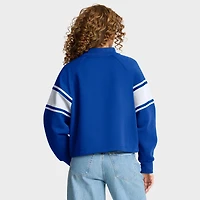 Women's Fanatics Royal Kentucky Wildcats Oversized Hometown Premium Punt Coverage Raglan Pullover Sweatshirt